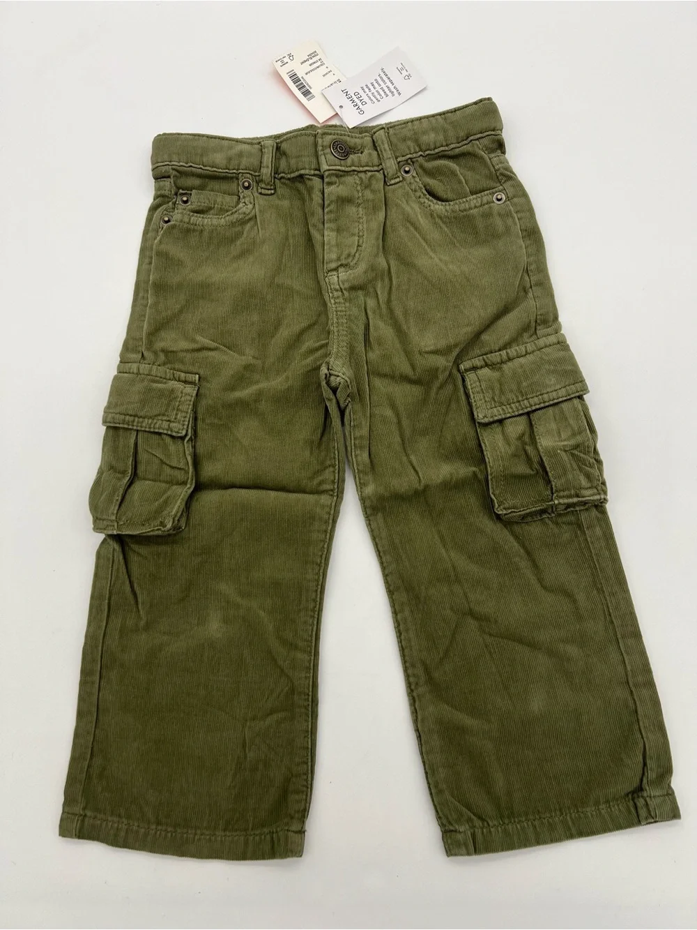 NWT Gymboree Toddlers Boy's Cargo Pants Size 2T Dark Green